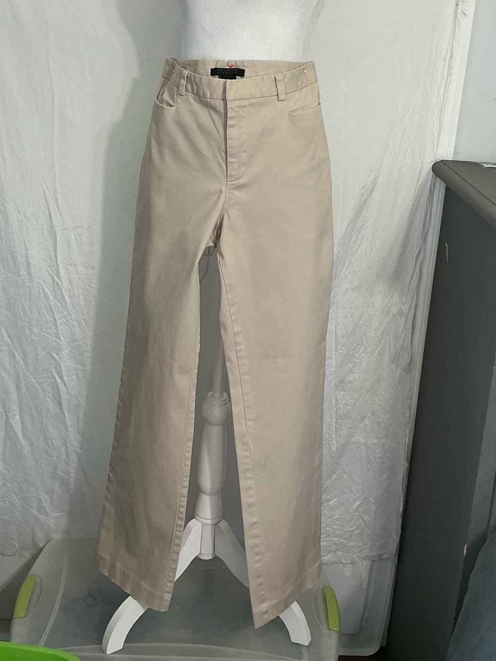 The Limited Beige Straight-Leg Chinos